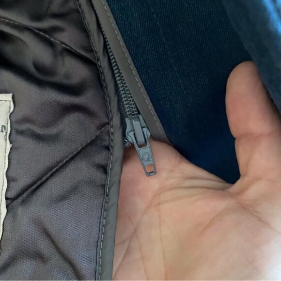 Vintage Canadian Air Force 100% Wool Blue Lined Long Overcoat Jacket Woman Large - Picture 12 of 15